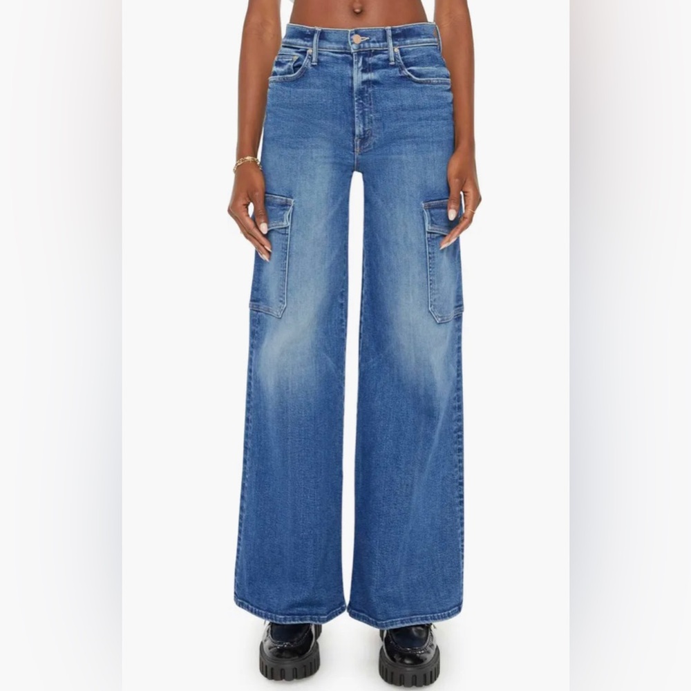 MOTHER Cargo High Waist Wide Leg Jeans